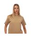 Womens/ladies For All T-shirt Brown Off White-4
