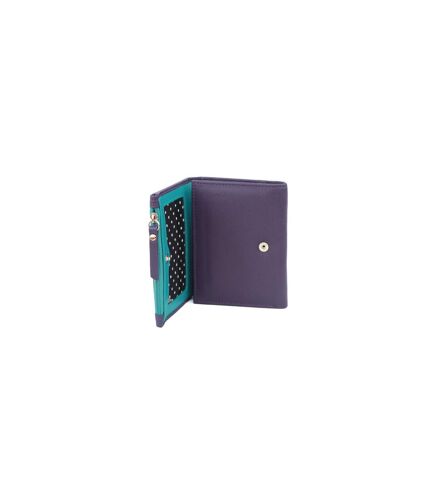 Eastern Counties Leather - Porte-monnaie ISOBEL - Femme (Violet / Turquoise vif) (One size) - UTEL353