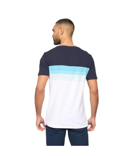 Mens Kemble T-shirt Navy Turquoise Bewley & Ritch