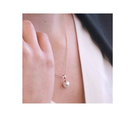 Pendentifs Full Moon Pearl, Perle d’imitation
