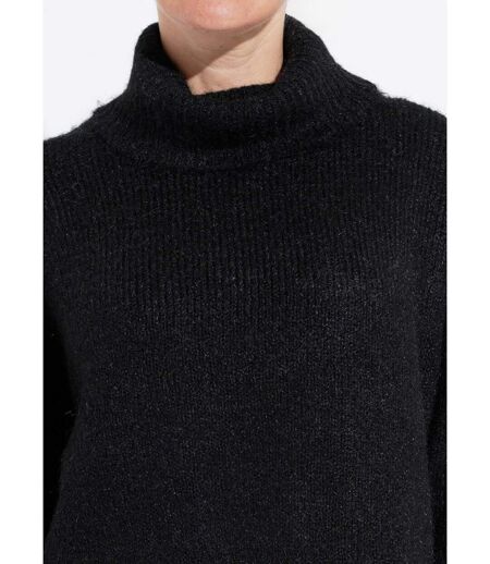 Pull col roulé en maille épaisse