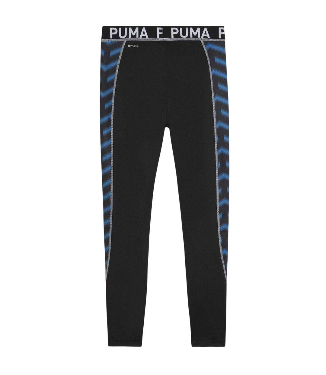 Womens/ladies Blaze Training Tights Navy Orange Puma-3