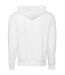 Sweat à capuche zippé en polycoton unisexe pour adultes dtg blanc Bella + Canvas-2