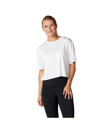 Haut court femme blanc Tavi Noir