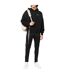 Unisex Adult Full Diag Jogging Bottoms Black Off White-4