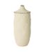 Vase Déco en Grès Bay 40cm Blanc-1