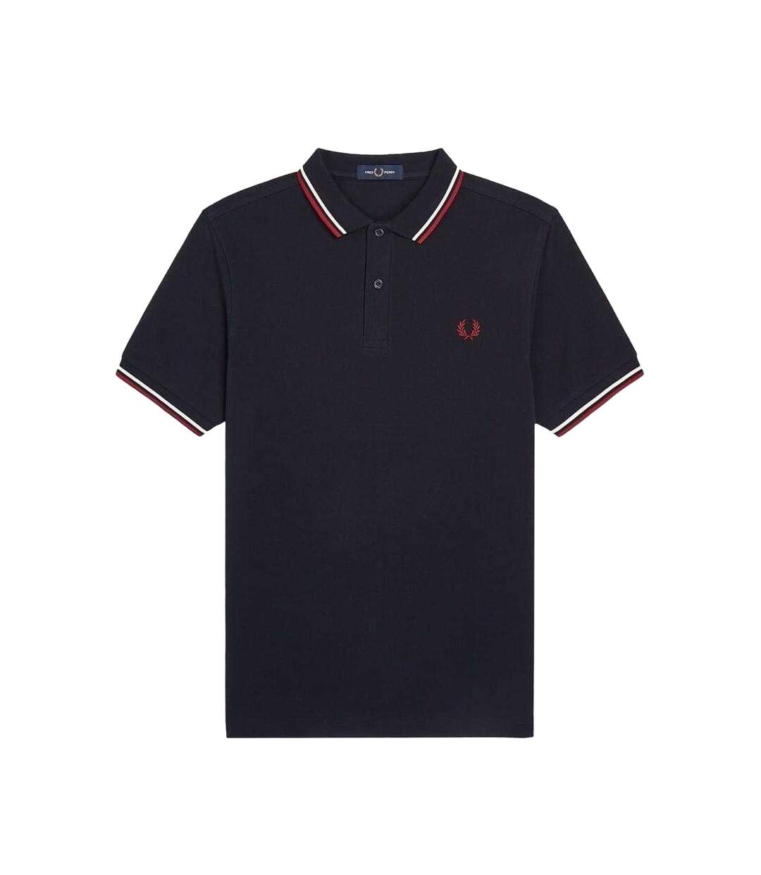 Polo Manches Longues Homme Bleu Marine Fred Perry-2