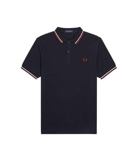 Polo Manches Longues Homme Bleu Marine Fred Perry
