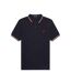 Polo Manches Longues Homme Bleu Marine Fred Perry-2