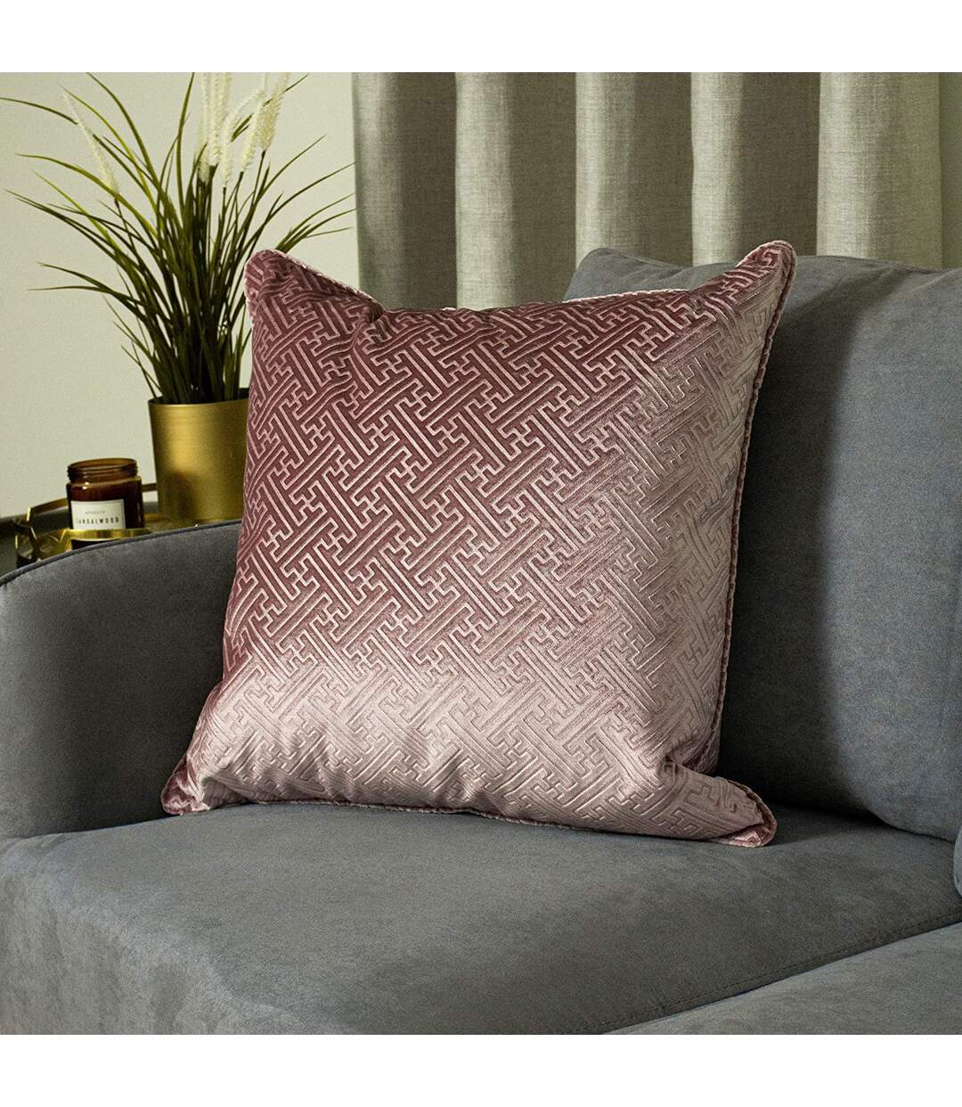 Paoletti Florence Cushion Cover (Blush Pink) - UTRV1886