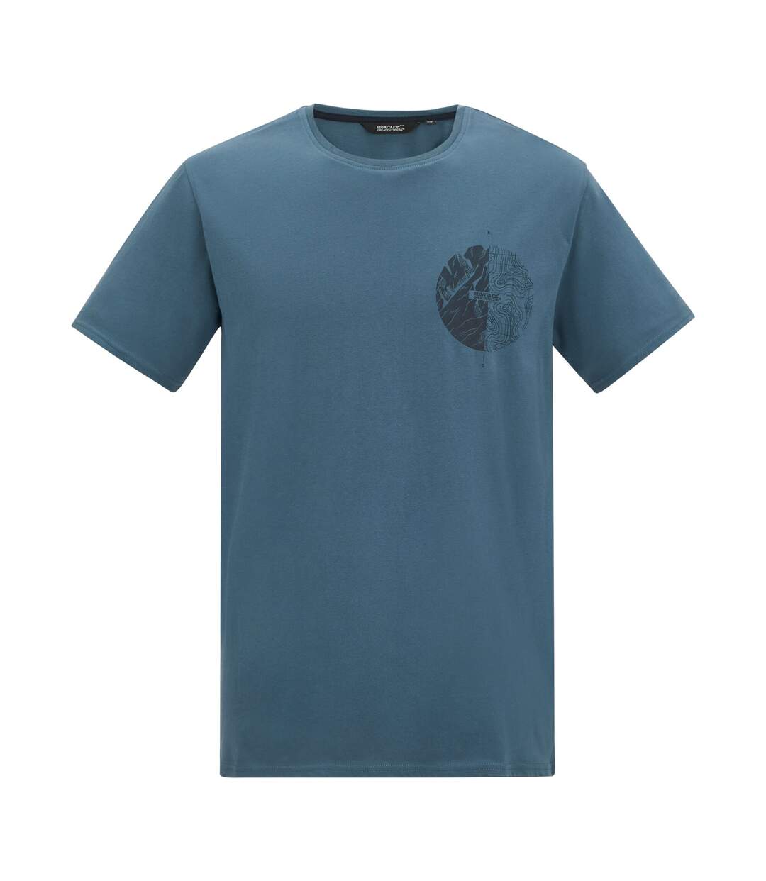 T-shirt Motif/style Boussole Cline Homme Gris Pâle Regatta-2