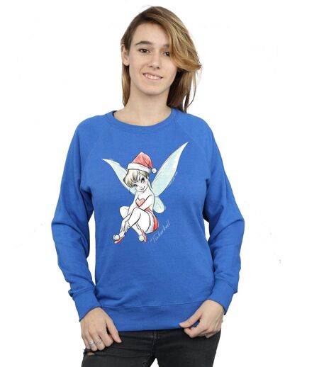 Disney - Sweat TINKERBELL CHRISTMAS FAIRY - Femme (Bleu roi) - UTBI11822