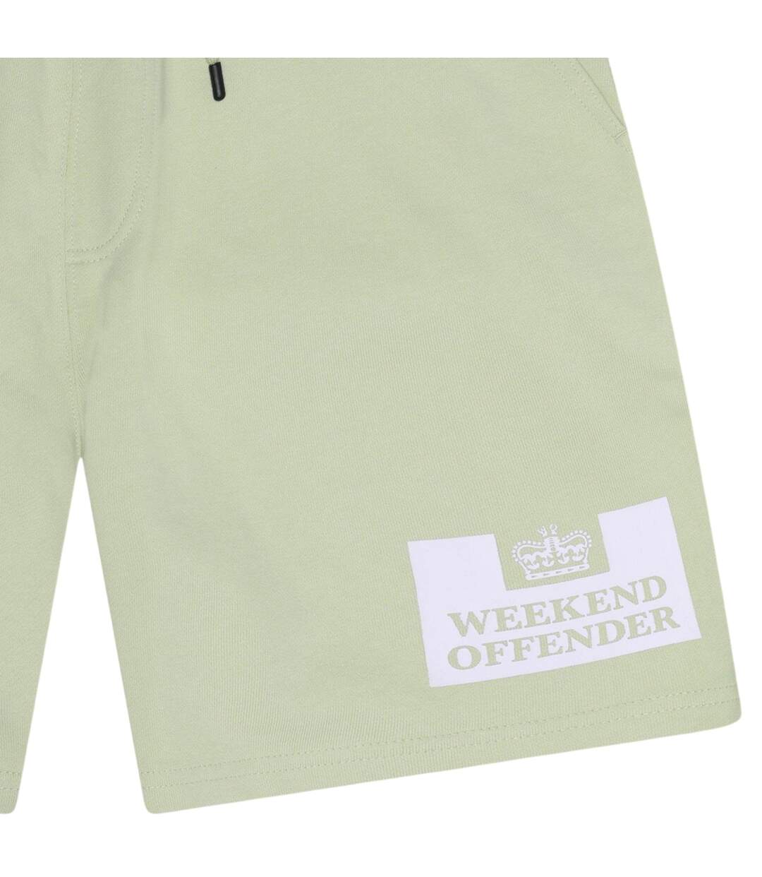 Short De Jogging Motif/style Logo Parma Homme Bleu Menthe Blanc Weekend Offender-3