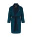 Mens Fleece Shawl Collar Long-sleeved Robe Blue Peacoat Lyle & Scott-1