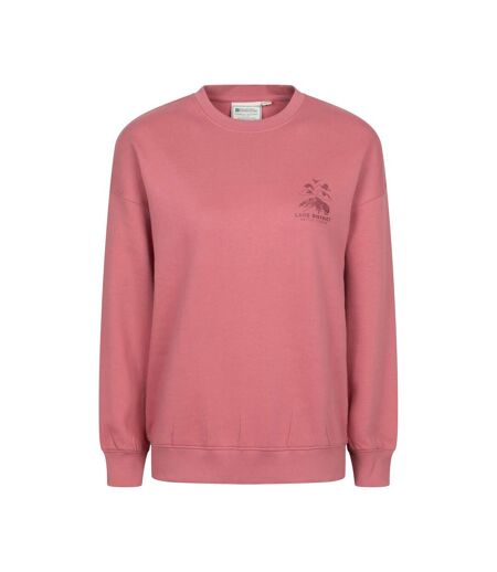 Womens/ladies Scotland Graphic Sweatshirt Pink Mountain Warehouse