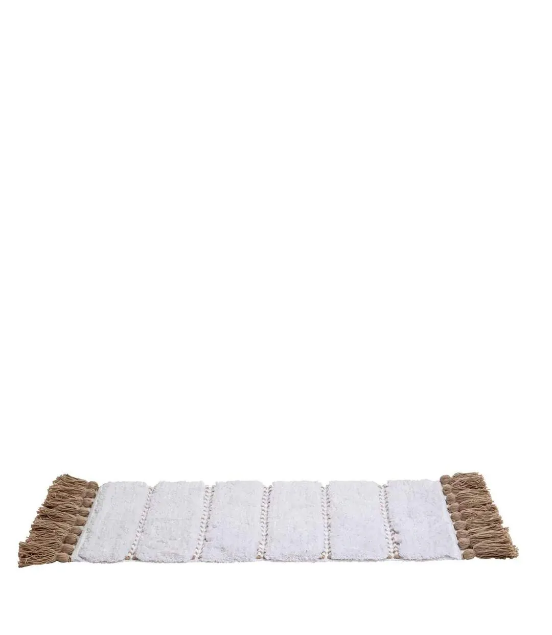 Tapis Salle de Bain Pompons 50x75cm Taupe-3