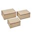 Lot de 3 Boîtes en Bambou Stemy 32cm Beige-1