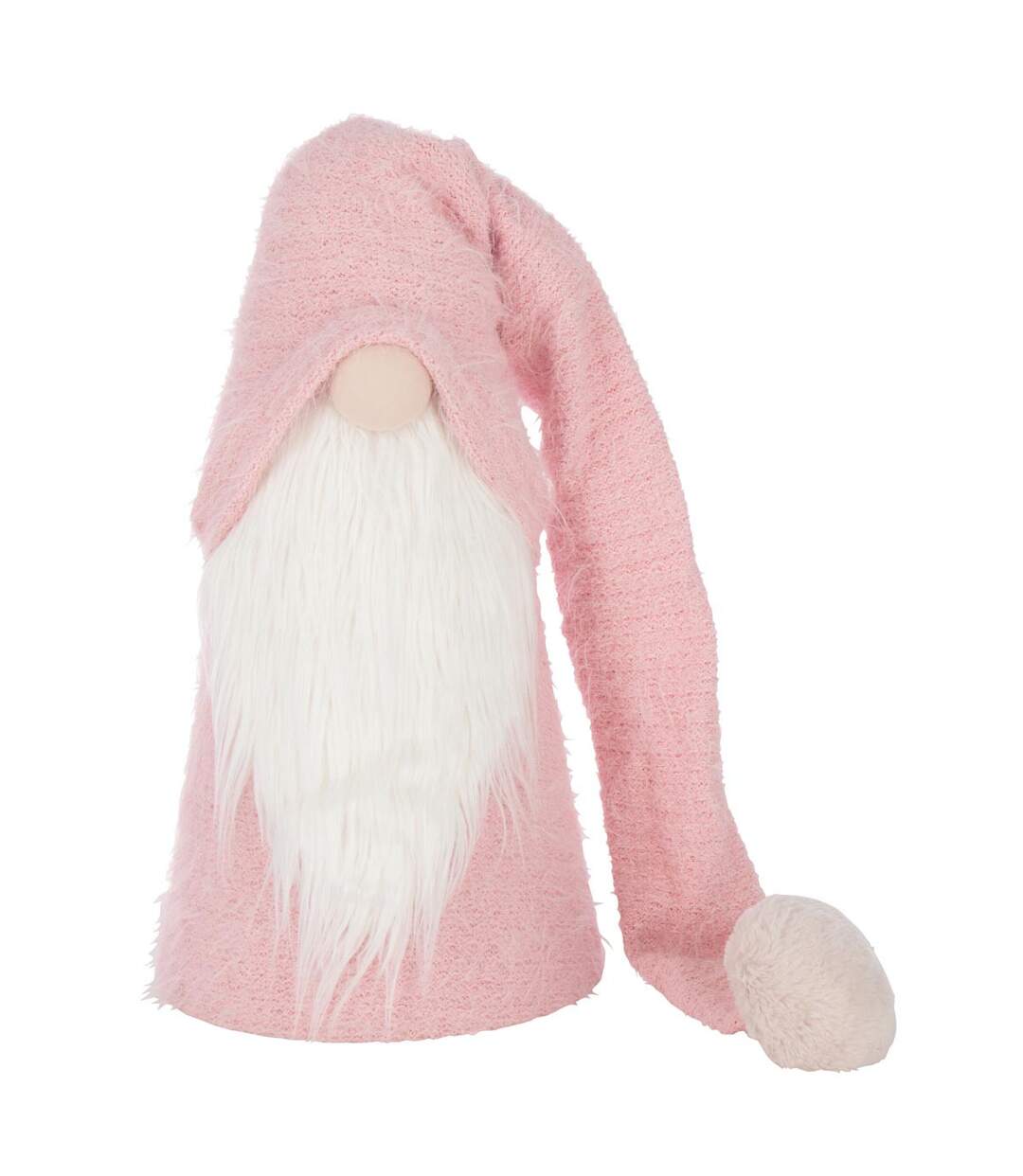 Père-Noël Gnome Déco Hiver 60cm Rose Clair-1