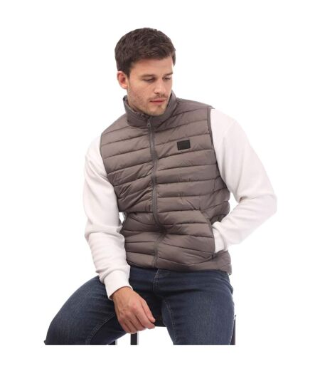 Mens wing gilet charcoal Jack And Jones