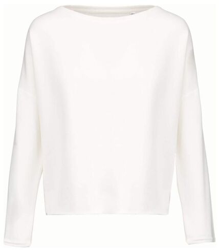 Sweat shirt femme Loose - K471 - blanc
