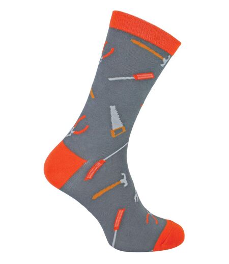 Mr Heron - Mens Bamboo Funny Tool Design Socks