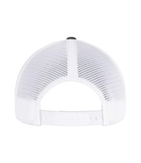 Casquette Motif/style Deux Tons Charbon Blanc Flexfit