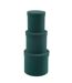 Lot de 3 Boîtes de Rangement Rondes Vaughn 27cm Vert-3