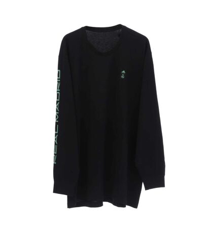 T-shirt manches longues performance homme noir / vert Adidas