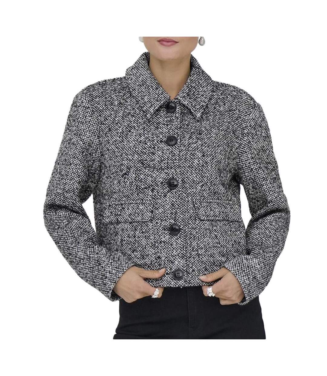 Veste noire chiné femme jdy opi-1