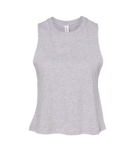 Bella Womens/Ladies Racer Back Cropped Tank Top (Athletic Heather)