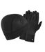 Hat And Gloves Set Black Ronhill-1
