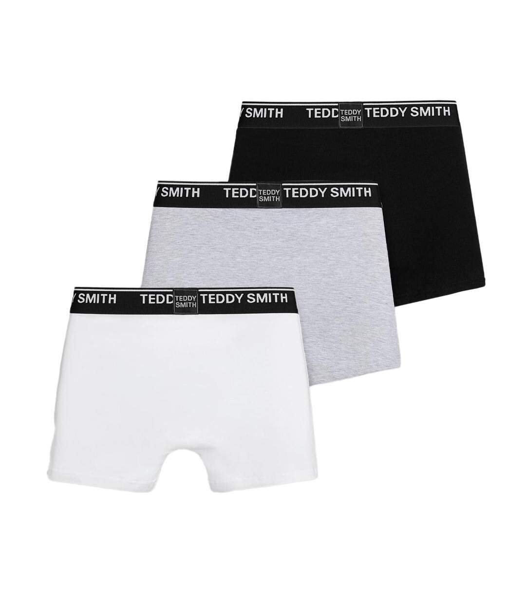 Lot de 3 boxers noirs/gris/blanc homme teddy smith 1ts/52/8 - l-2