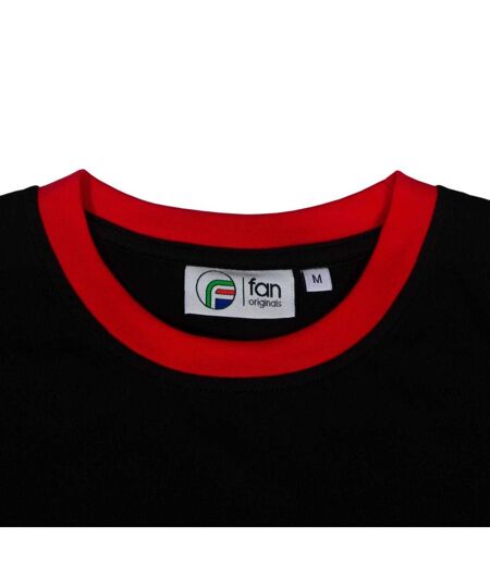 Mens United Wembley 1958 Crest T-shirt Black Fan Originals