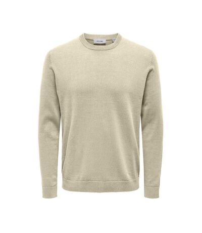 Pull Beige Homme Only & Sons 12Solid - L