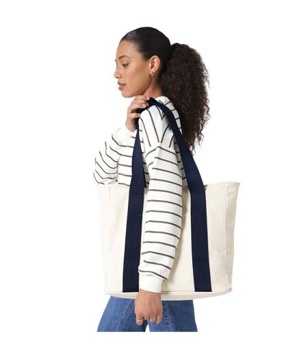 Tote Bag Taille Unique Naturel Bleu Marine Bagbase