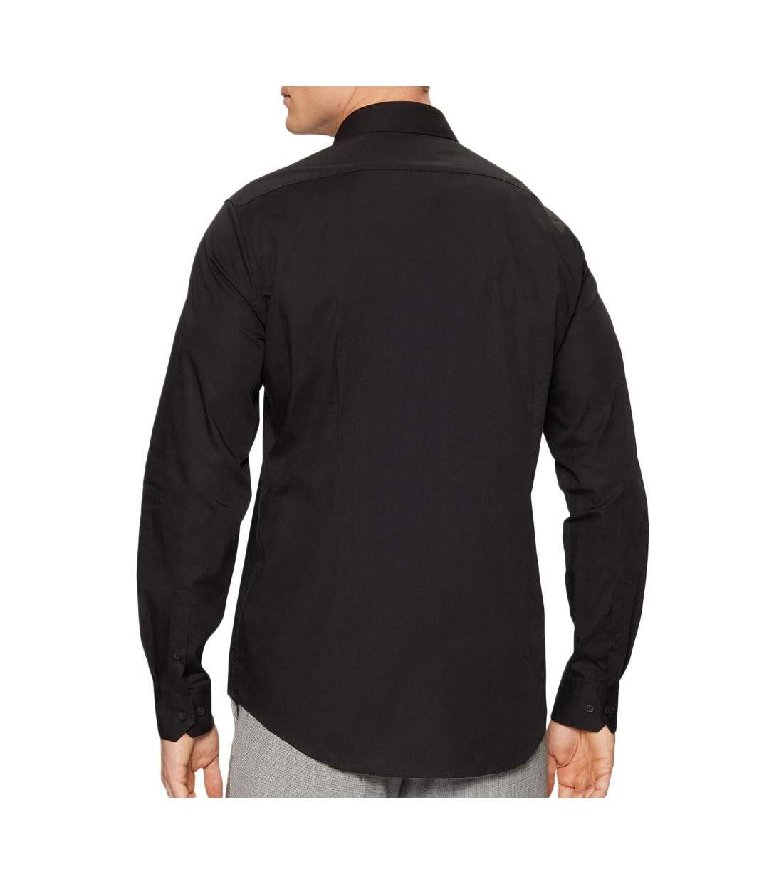 Chemise noir homme calvin klein jeans poplin stretch regul - 38-2