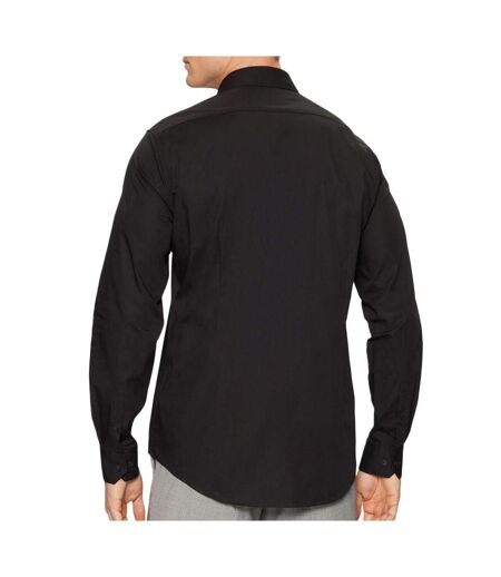 Chemise noir homme calvin klein jeans poplin stretch regul - 38