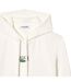 Womens/ladies Fleece Relaxed Fit Hoodie Cream Lacoste-2