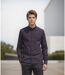 Chemise Homme Imprimée à  Manches Longues en Coton Bleu-4