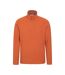 Mens camber ii half zip fleece top burnt orange Mountain Warehouse