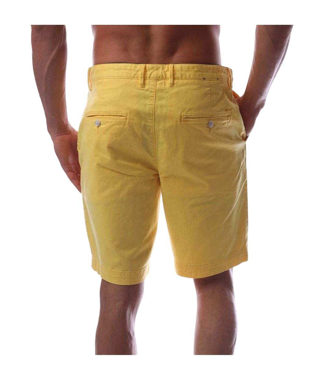 Short Chino Slice Homme Jaune Vif Boss-2