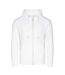 Unisex Adult Organic Full Zip Hoodie Arctic White Awdis-1