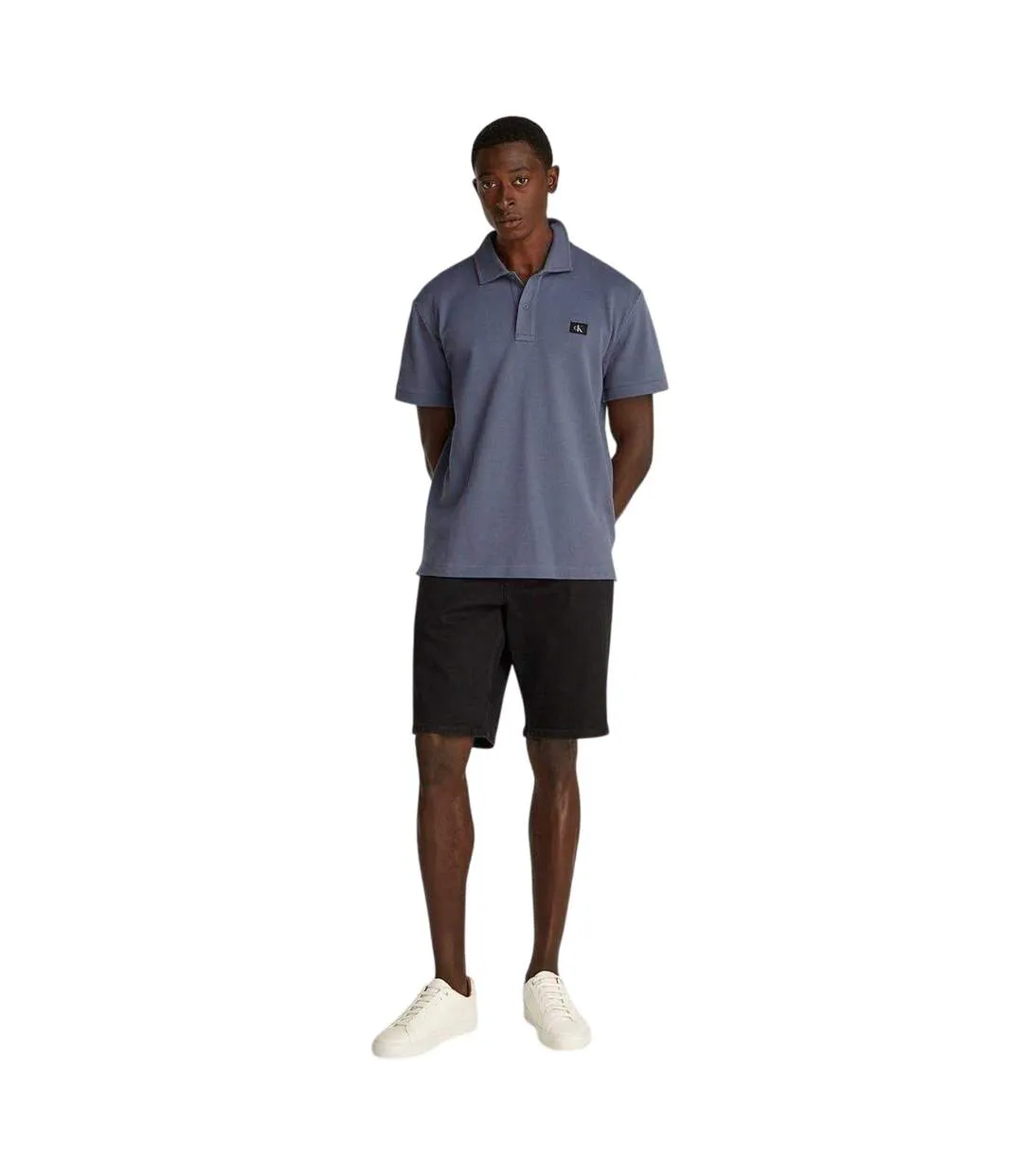 Mens Regular Short-sleeved Polo Shirt Grisaille Calvin Klein-4