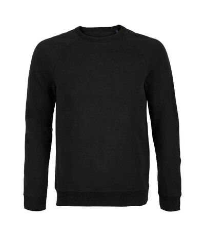 NEOBLU Mens Nelson French Terry Sweatshirt (Deep Black) - UTPC4855