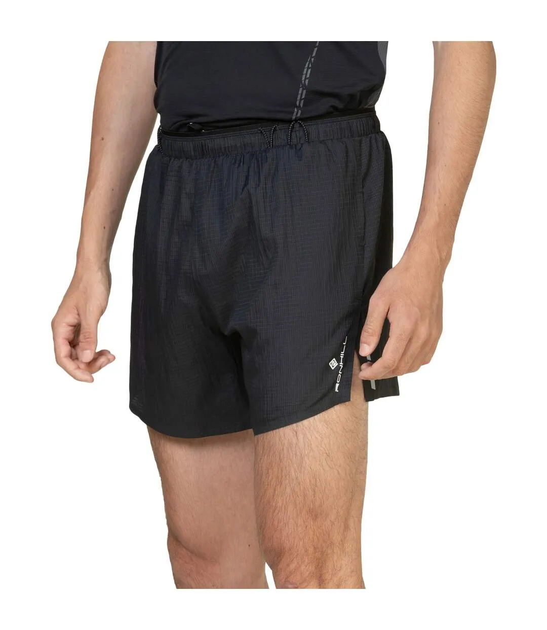 Mens Tech Race Shorts Black Ronhill-3