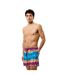 Mens Redondo Edge Patterned Swim Shorts Navy Speedo-1