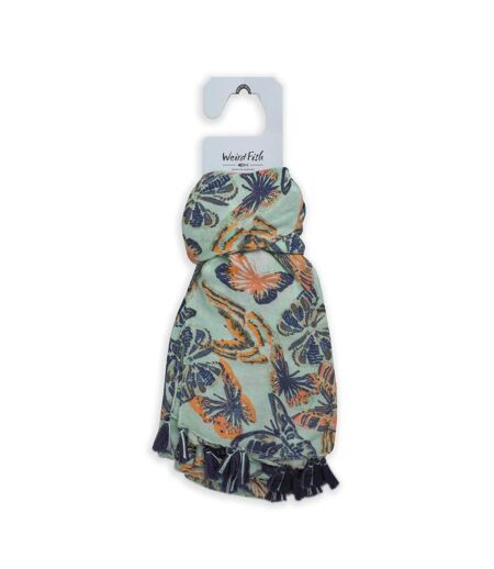 Marelia tassel eco friendly scarf one size seafoam Weird Fish