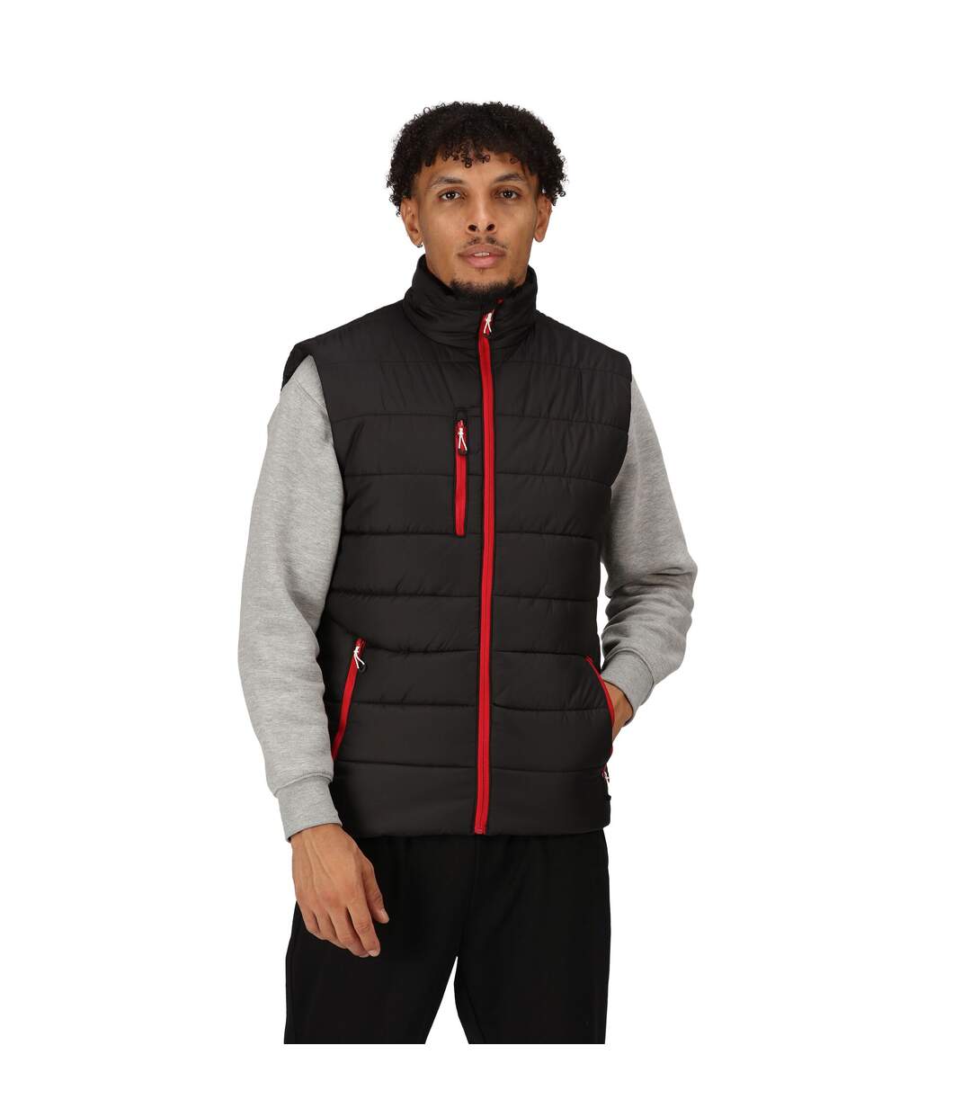 Veste Sans Manches Homme Noir Rouge Classique Regatta Professional-4