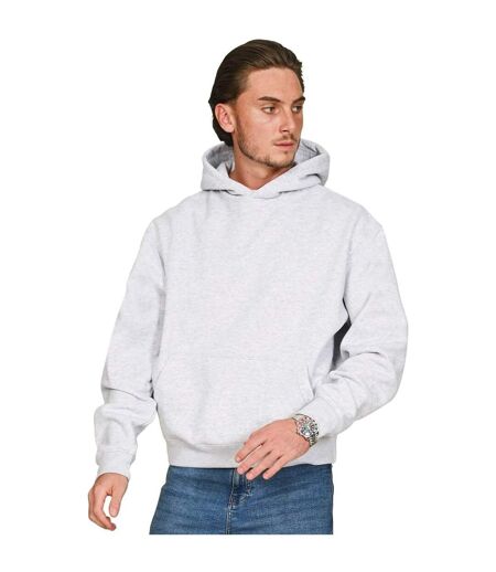 Mens Boxy Ringspun Cotton Oversized Hoodie Ash Grey Casual Classics
