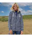 Veste À Capuche Motif/style Rayé Femme Bleu Mer Lazy Jacks-2